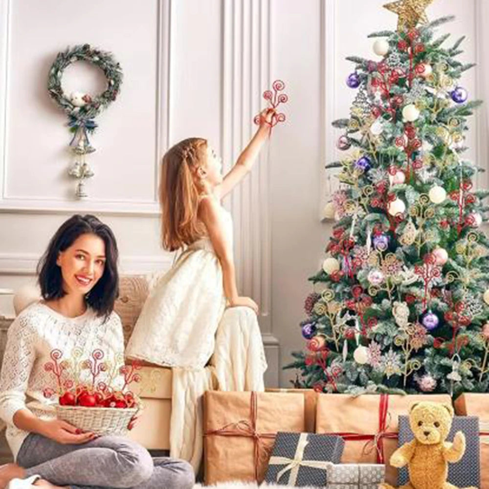 Festive Glitter Candy Circle Tree Decor - Image 16