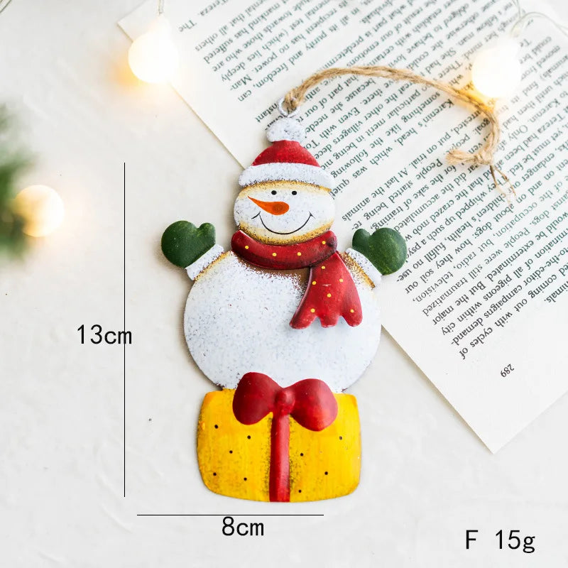 Charming Vintage Christmas Iron Pendant Ornaments - Image 15