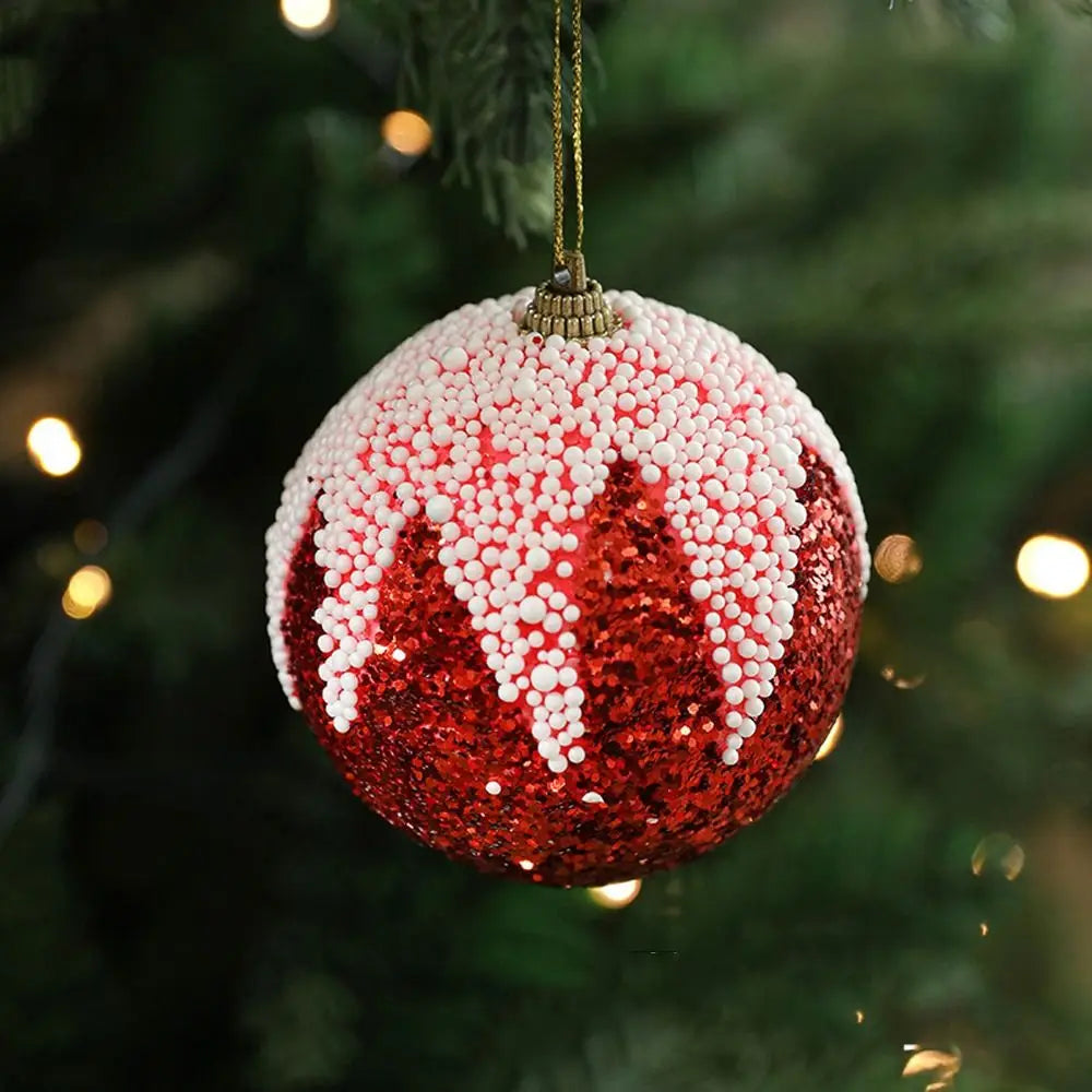 Colorful Foam Sequin Christmas Tree Ornaments - Image 11