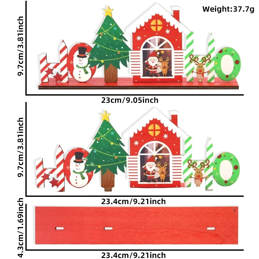 Charming Christmas Wooden Ornaments for Festive Decor - Image 14