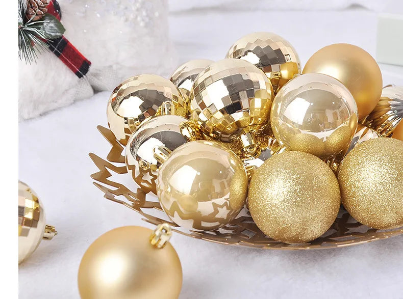 36 Colorful Glitter Christmas Balls for Festive Decor - Image 34