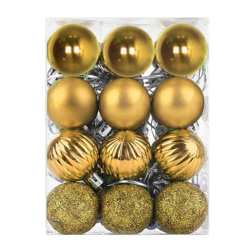 24PC Shatterproof Christmas Ball Ornament Set - Image 8