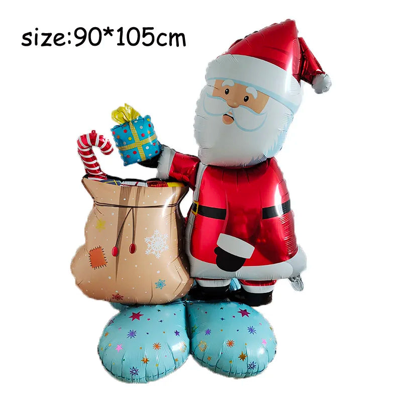 Festive Large Christmas Nutcracker & Snowman Balloons - Image 6