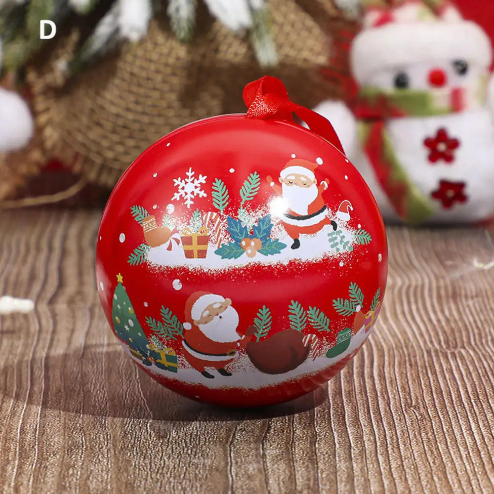 Festive Round Candy Box for Holiday Treats - Image 4
