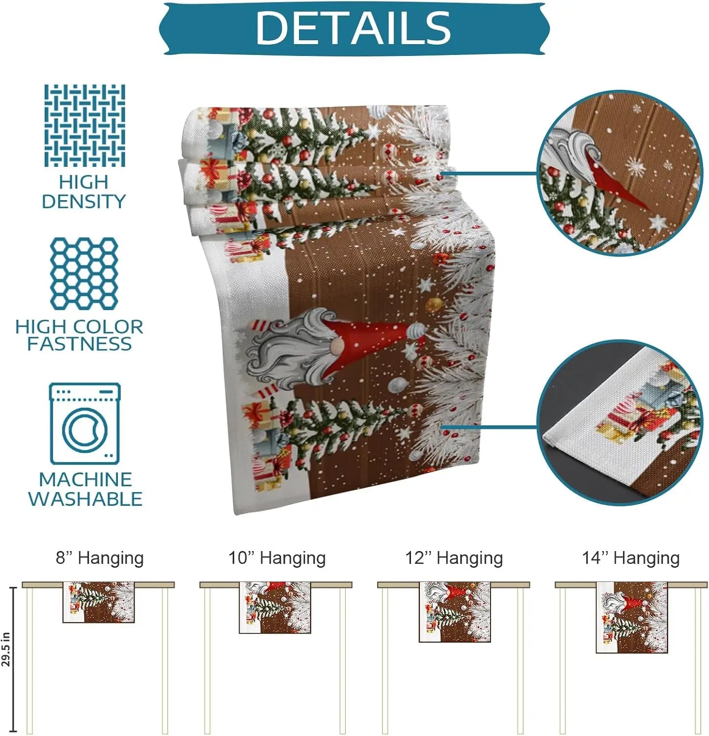 Festive Snowflake Table Runner for Christmas Cheer - Image 22