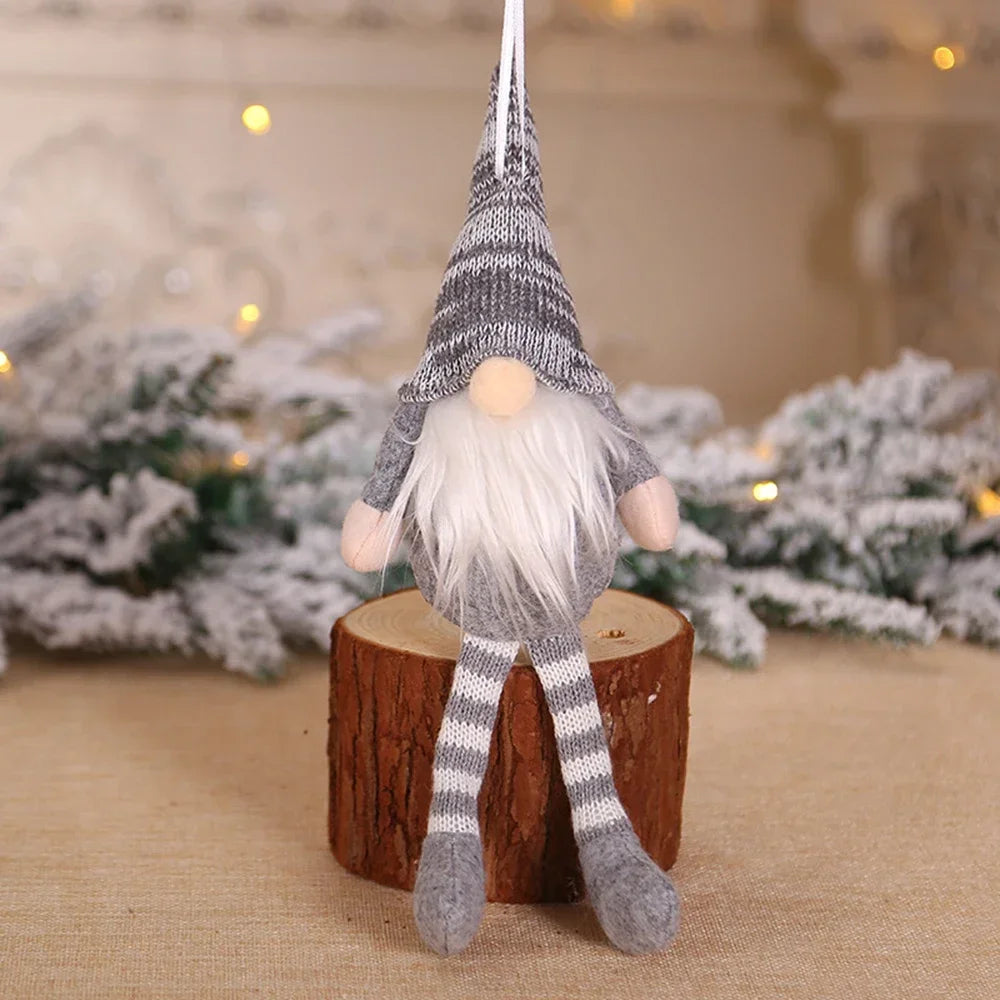 Charming Gnome Santa Doll for Christmas Tree Decor - Image 14