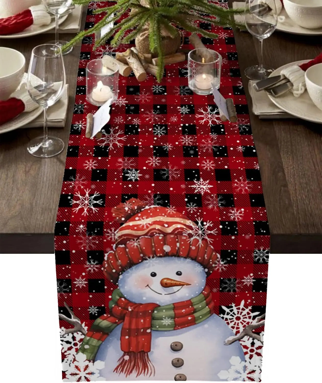 Festive Snowflake Table Runner for Christmas Cheer - Image 18