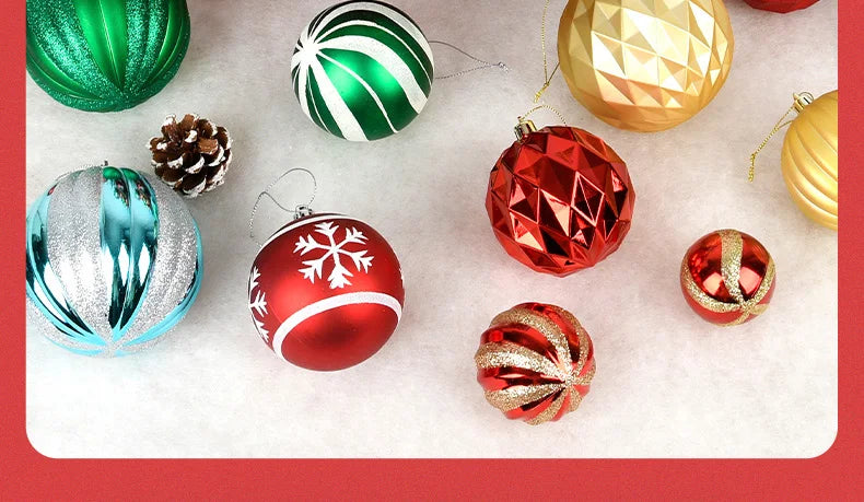 Festive PVC Christmas Tree Ornaments & Decorations - Image 35