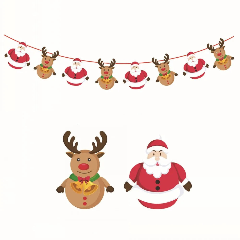 Festive Merry Christmas Banner Garland Decorations - Image 6