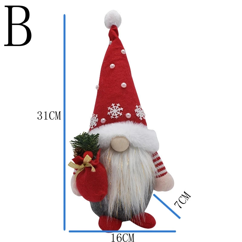 Charming Faceless Gnome Christmas Decor - 1/2 PC - Image 8