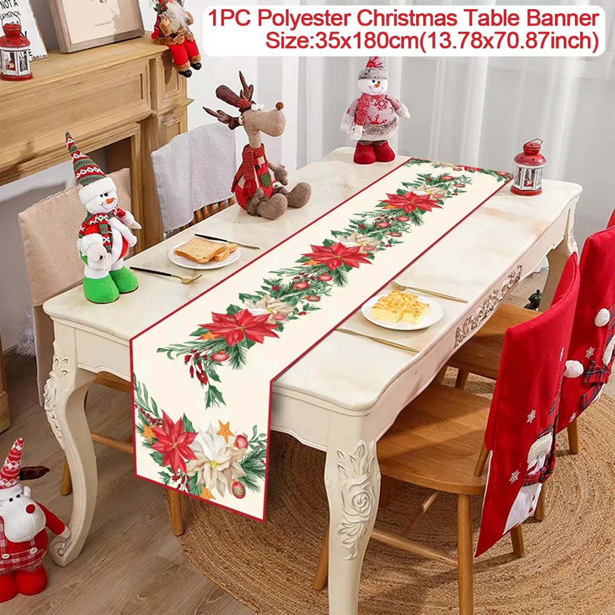 Festive Christmas Table Runner for Holiday Cheer - Image 11