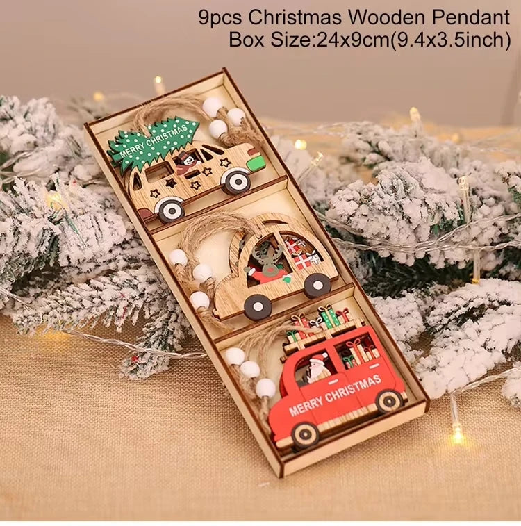 Charming Wooden Gnome Ornaments for Christmas Cheer - Image 30