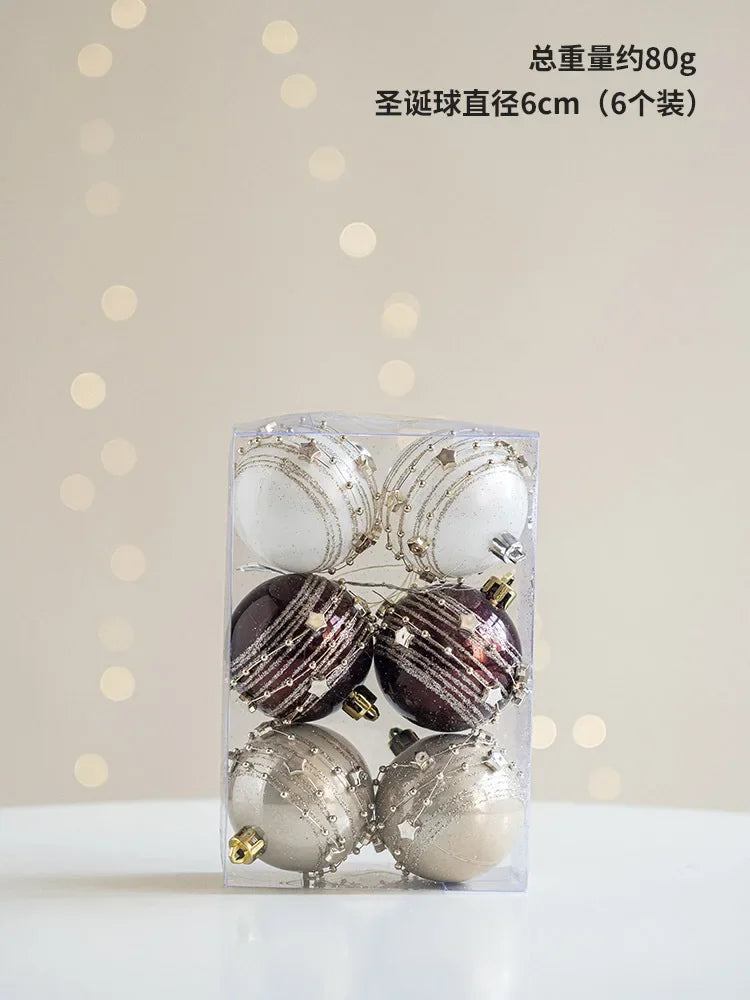 Elegant Transparent Christmas Ball Ornaments - 3/4/6 pcs - Image 5