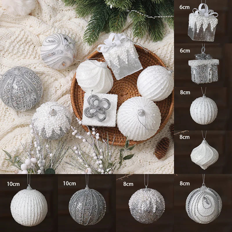 Elegant Champagne Bauble Ornaments for Christmas Decor - Image 46