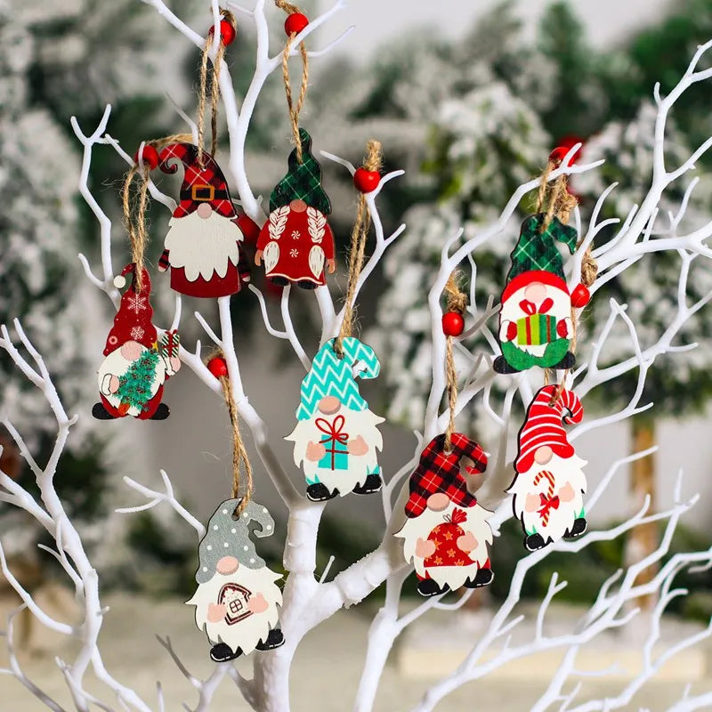 Charming Wooden Gnome Ornaments for Christmas Cheer - Image 29