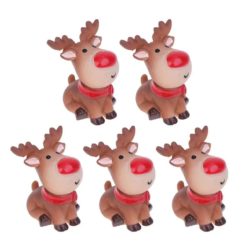 Charming Christmas Elk Figurines for Festive Decor - Image 4