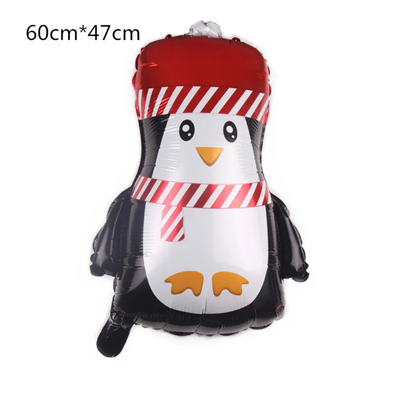 Festive Foil Balloons: Santa, Snowman & More! - Image 54