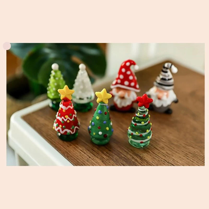 Whimsical Candy Color Glass Christmas Tree Ornaments - Image 23