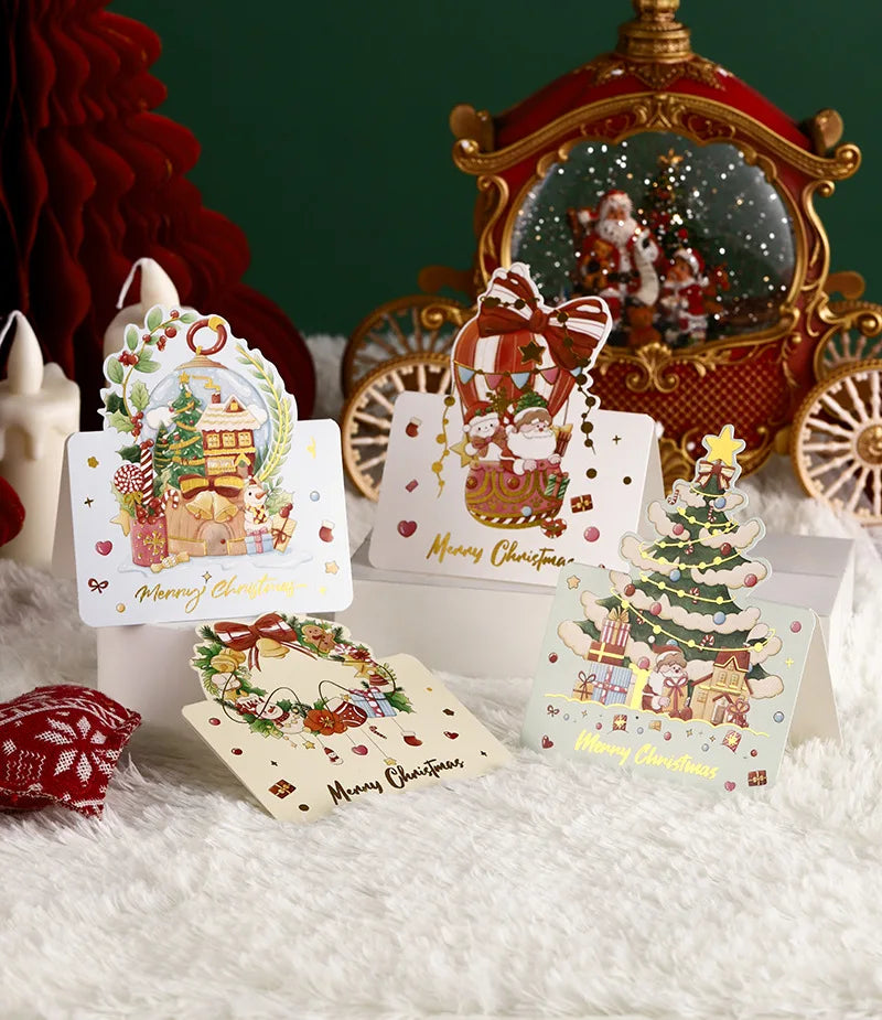 6-Pack Gold Foil Merry Christmas Cards Set - Image 30