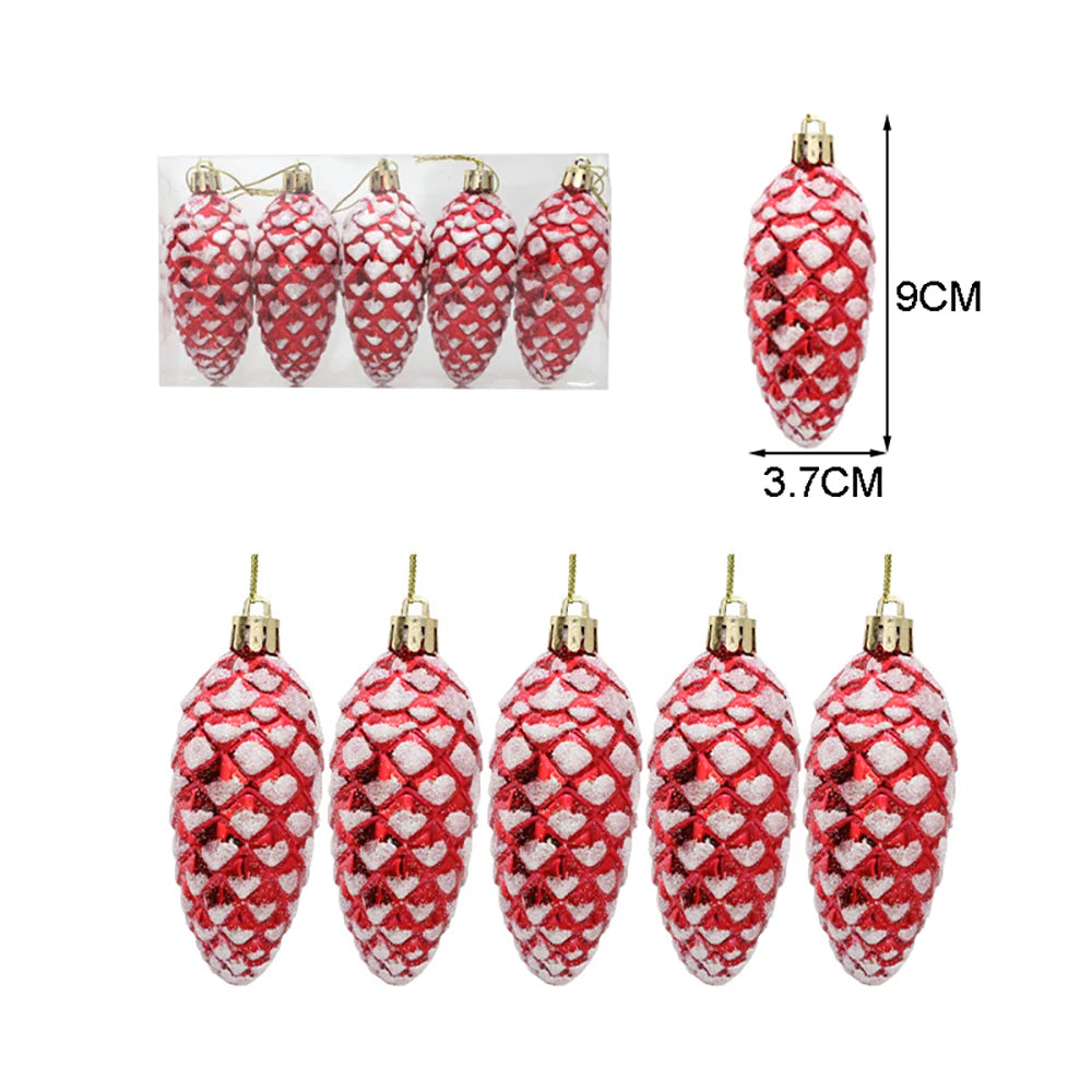 Festive Red & Gold Candy Cane Tree Ornaments - Image 19