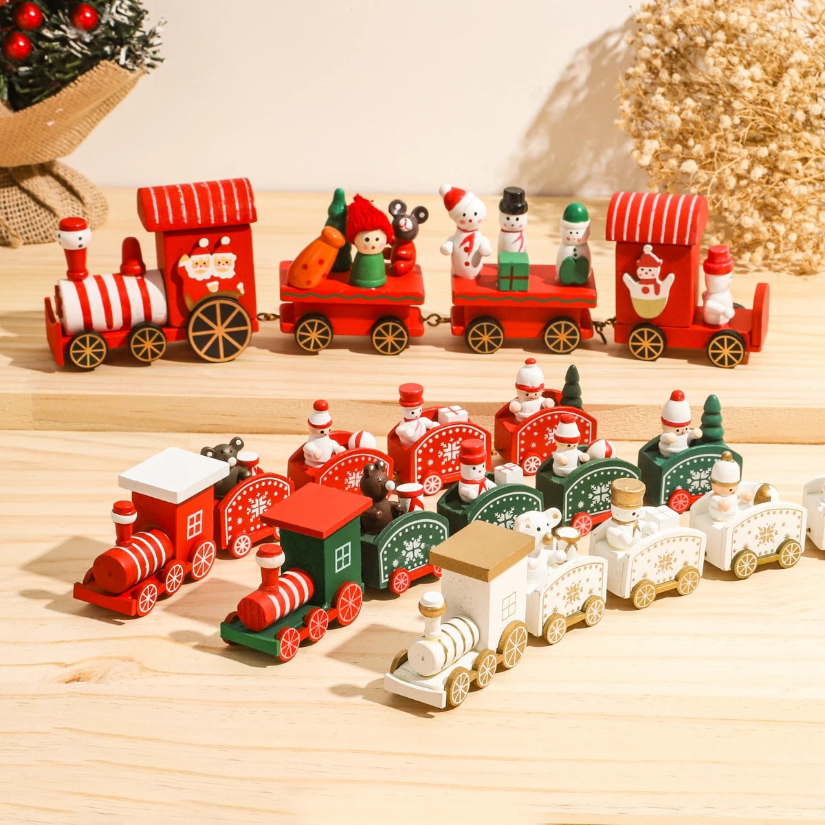 Charming Wooden Train Christmas Ornament – Perfect Holiday Decor! - Image 5