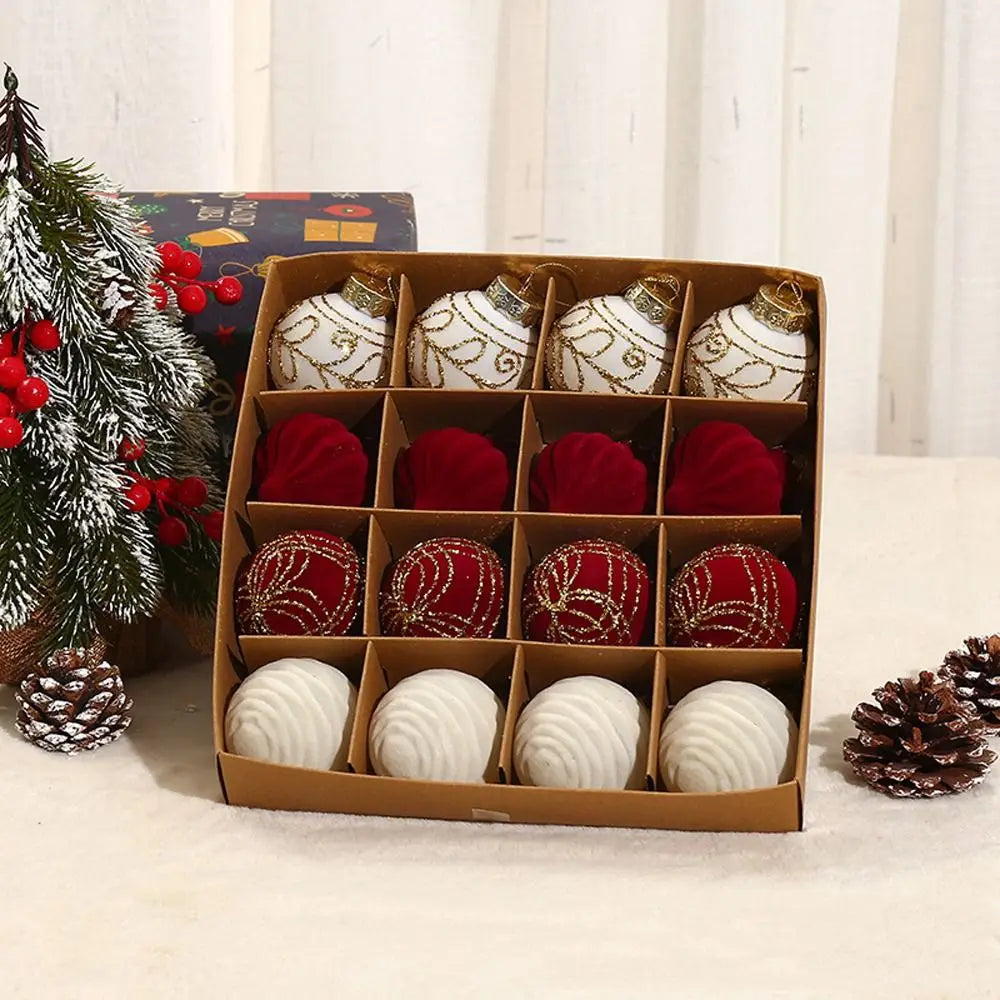 Elegant Shatterproof Glitter Christmas Ball Ornaments - Image 19