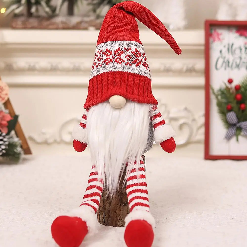 Charming Faceless Gnome Plush Ornament for Christmas - Image 13