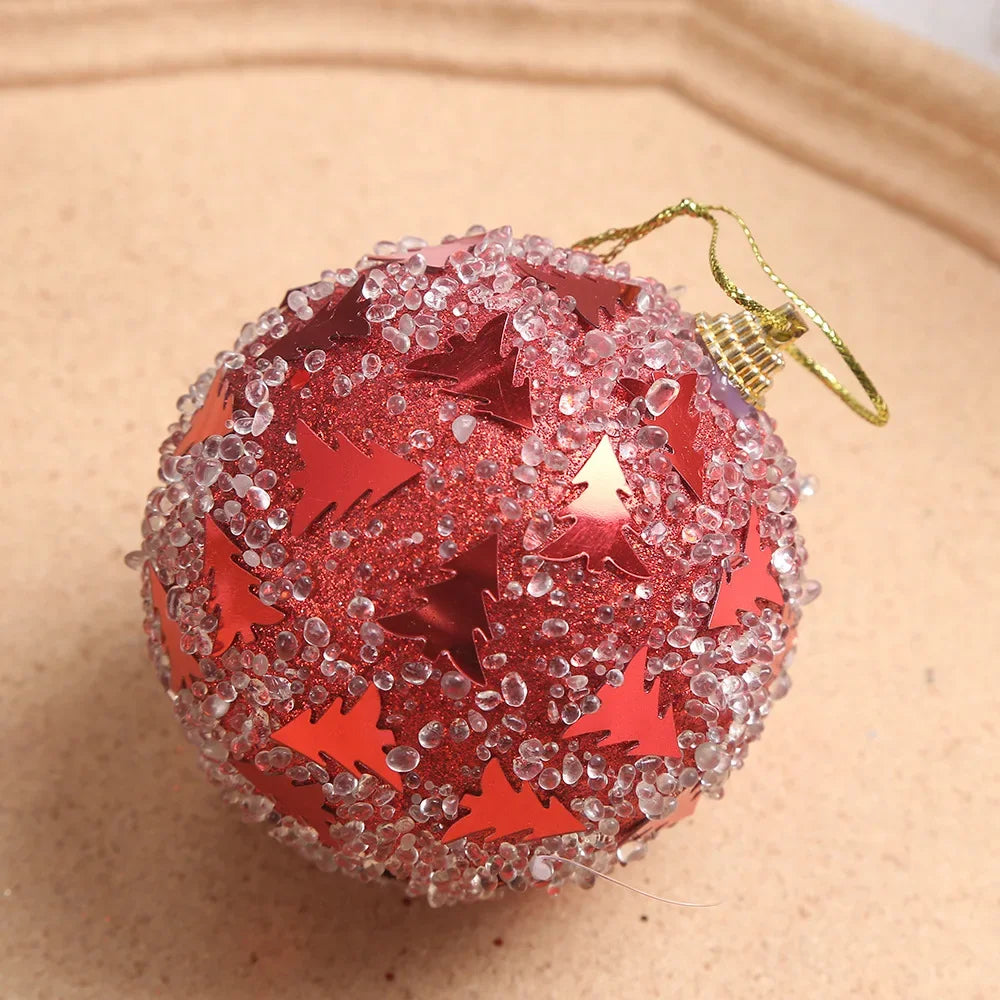 Stunning Crystal Christmas Tree Ornaments - 8cm - Image 9