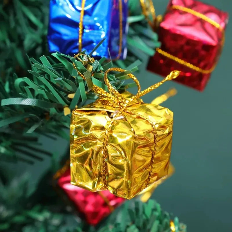 12PCS Mini Christmas Foam Gift Box Ornaments - Image 15