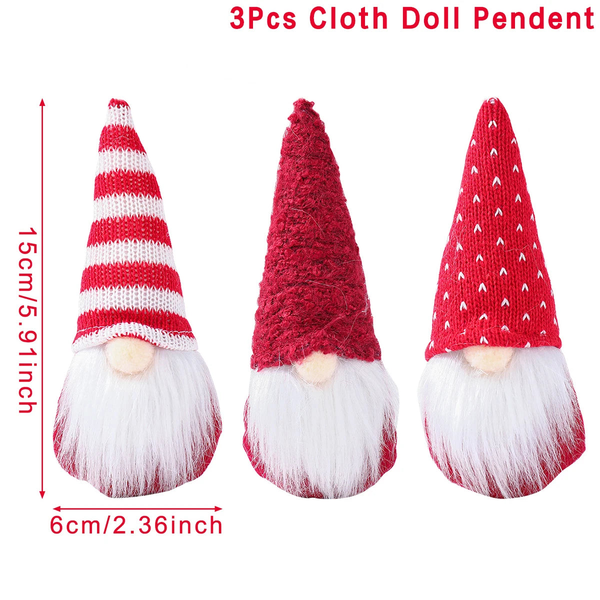 3-Piece Plush Christmas Gnome Doll Set - Image 25