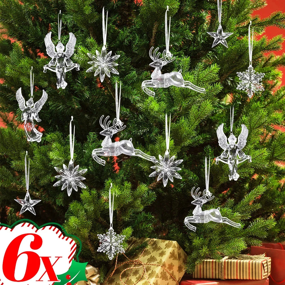 Sparkling Snowflake Ornaments for Festive Home Decor