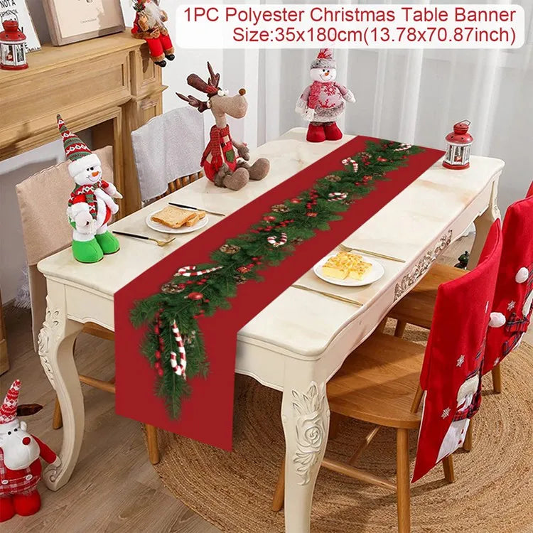 Festive Christmas Table Runner for Holiday Cheer - Image 9