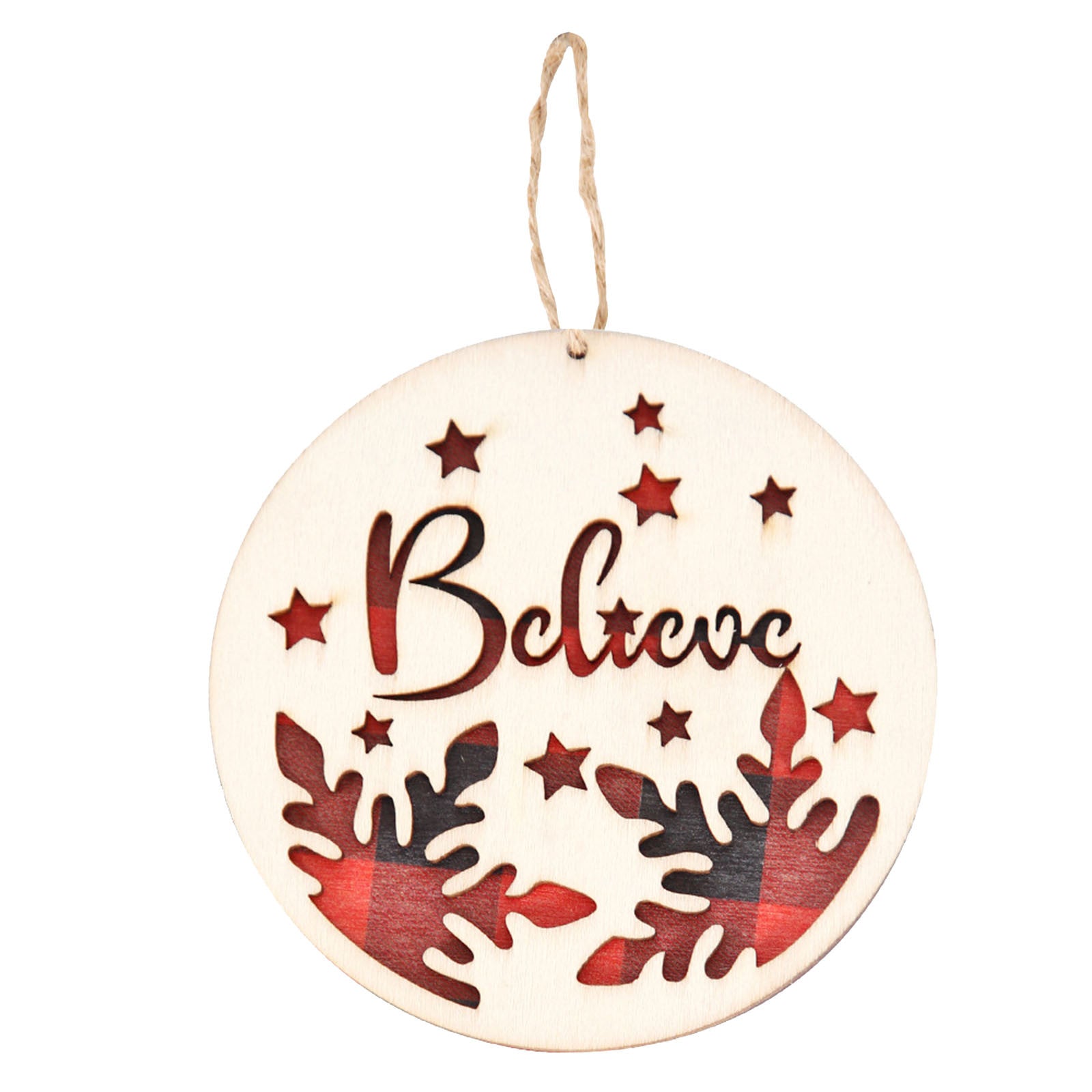 Festive Christmas Letter Ornaments for Tree Decor - Image 45