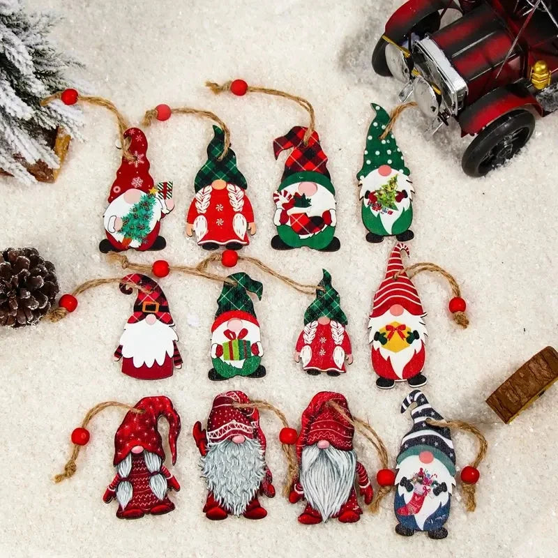Festive Wooden Gnome Pendant for Christmas Cheer - Image 32