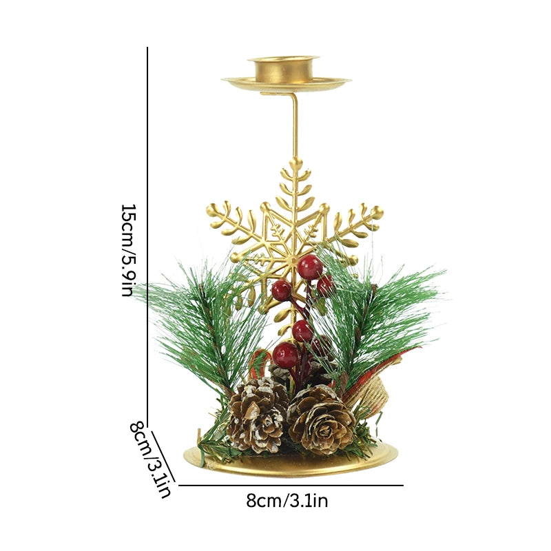 Charming Christmas Wrought Iron Candle Holders - Image 43