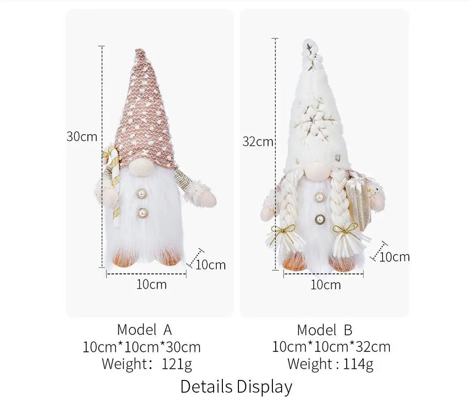 Glowing Sequin Rudolph Christmas Doll Ornament - Image 7