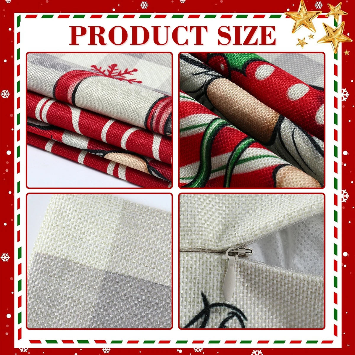 Festive Santa Claus & Snowman Pillowcase Decor - Image 22