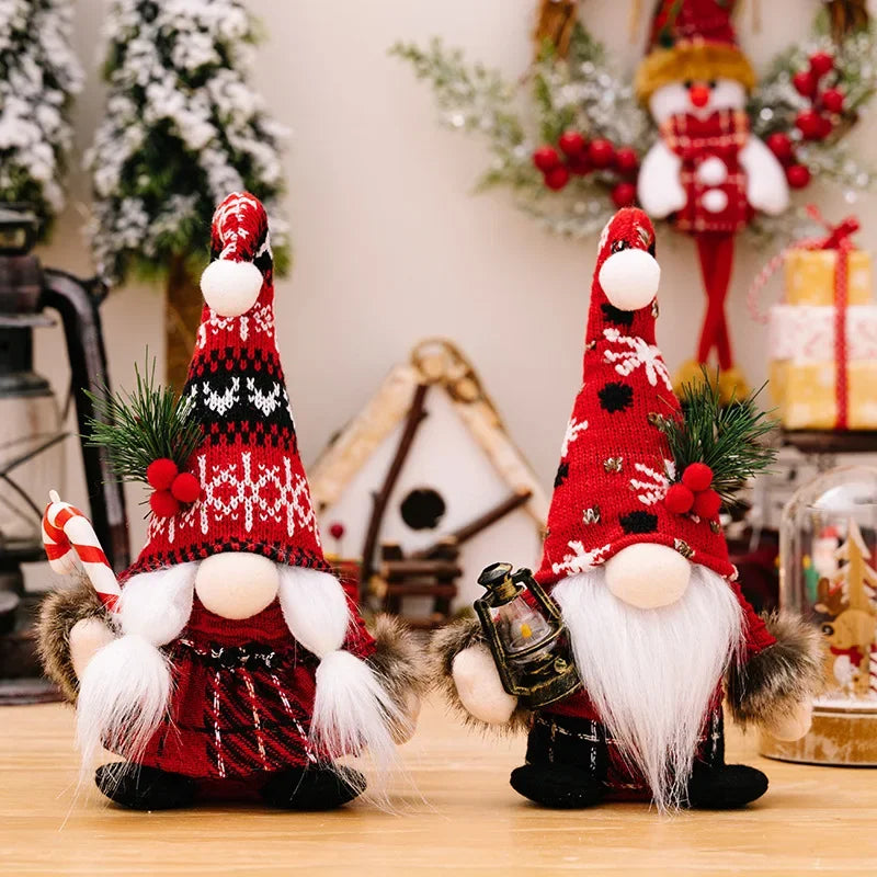 Charming Gnome Faceless Doll Christmas Decor