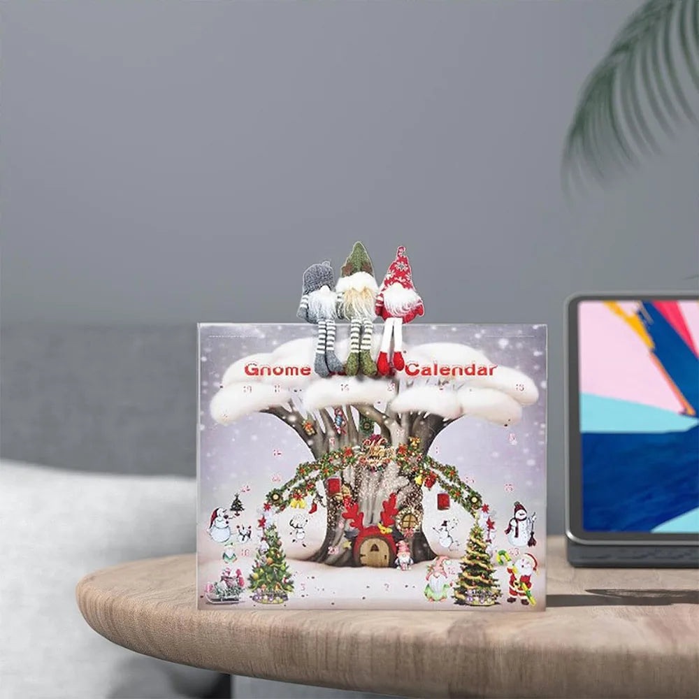 Rustic Christmas Gnome Advent Calendar Countdown Toy - Image 5