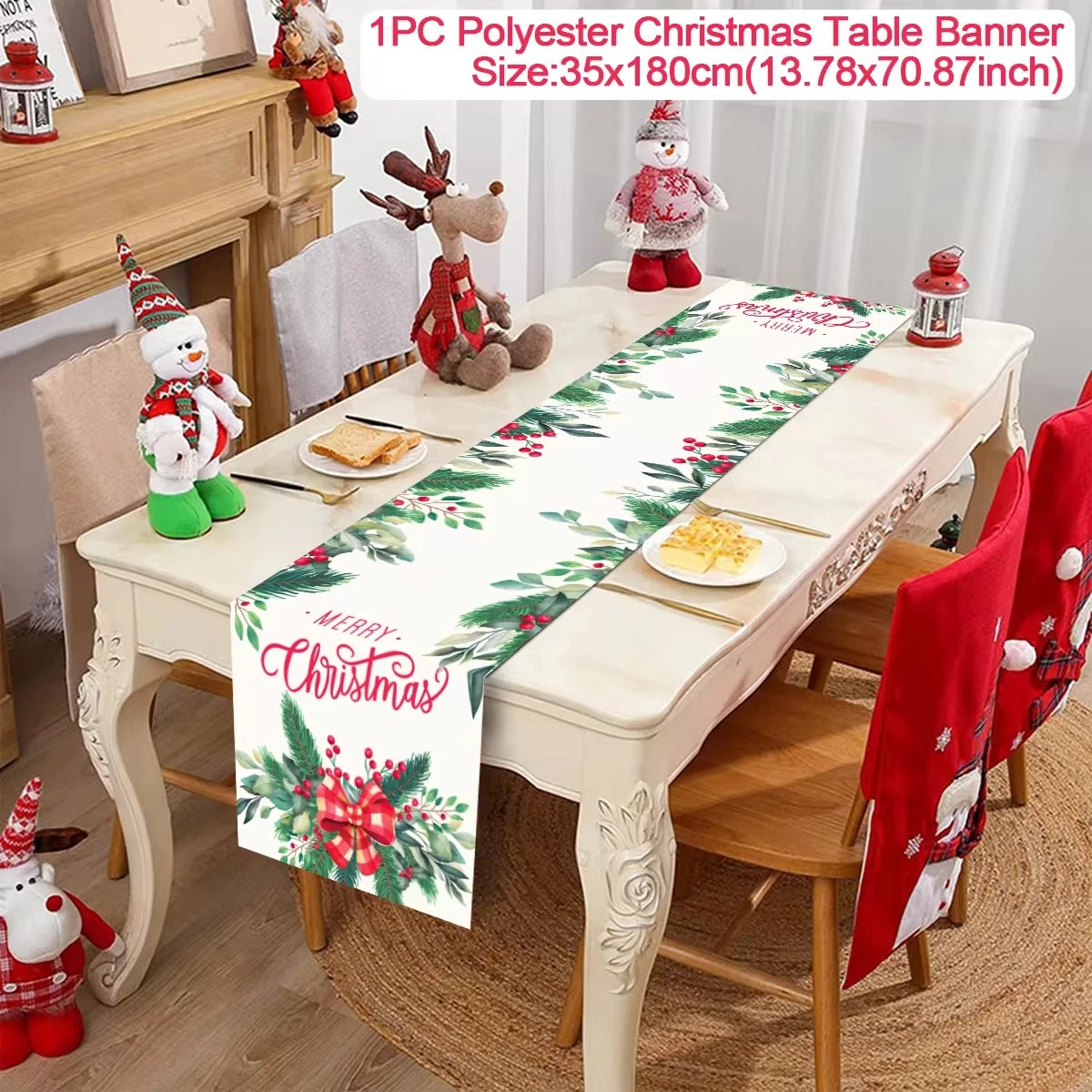 Festive Christmas Table Runner for Holiday Cheer - Image 19