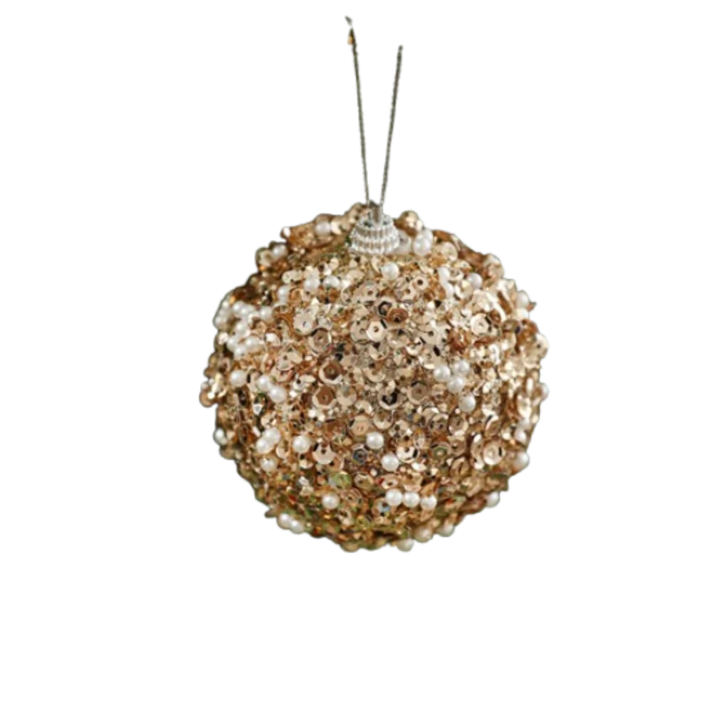 Elegant Shatterproof Foam Sequin Christmas Ornaments - Image 8