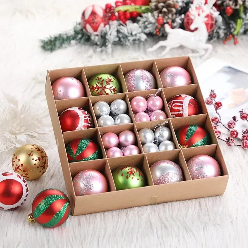 42-Piece Multicolor Christmas Ornaments Set
