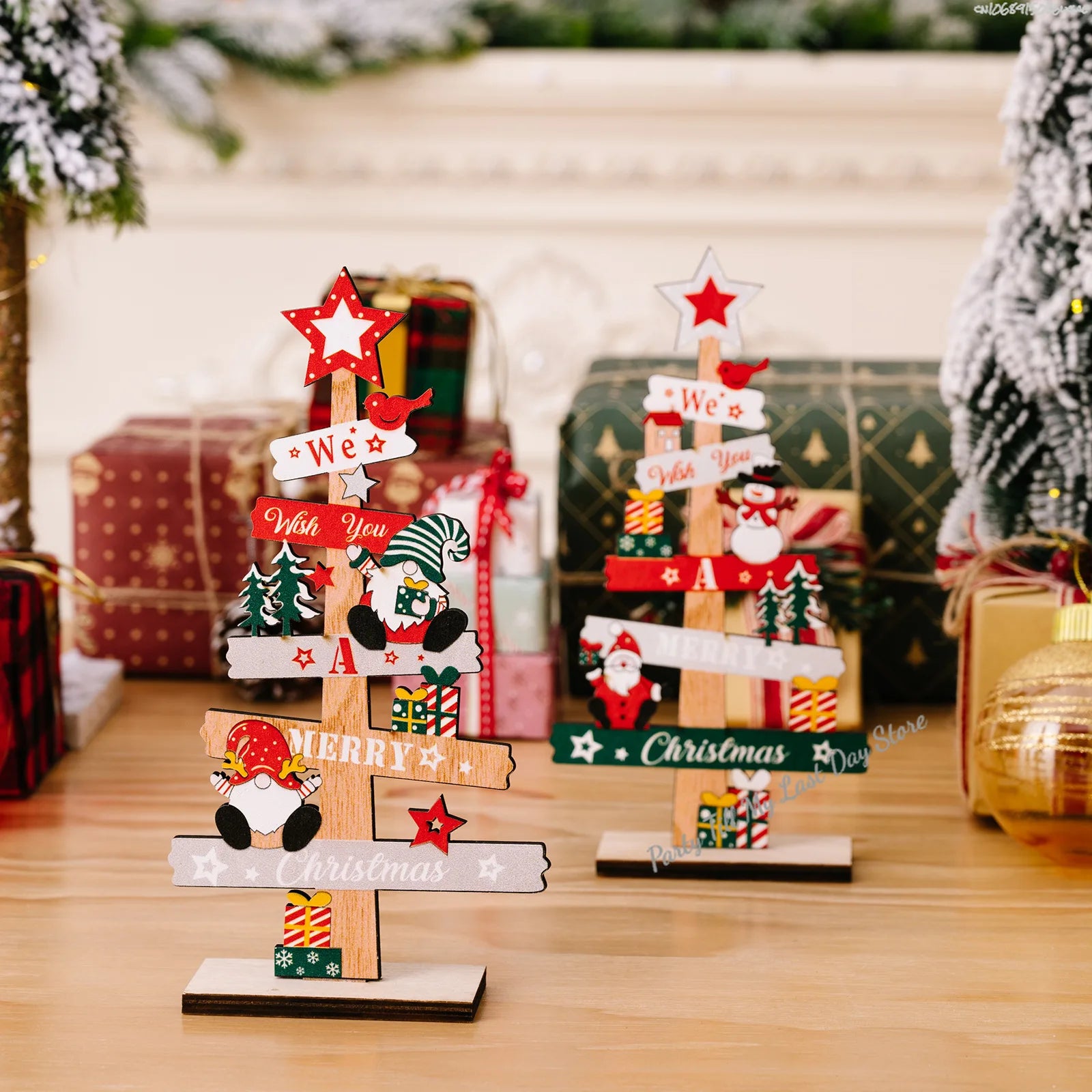 Charming DIY Santa Claus Wooden Christmas Plaque - Image 16