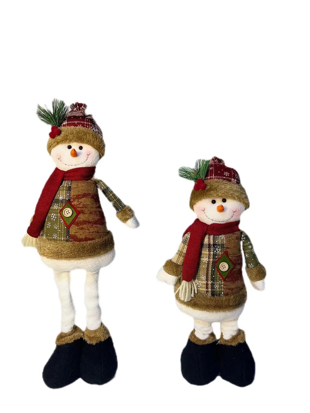 Festive Christmas Dolls: Reindeer, Snowman & Santa Decor - Image 15