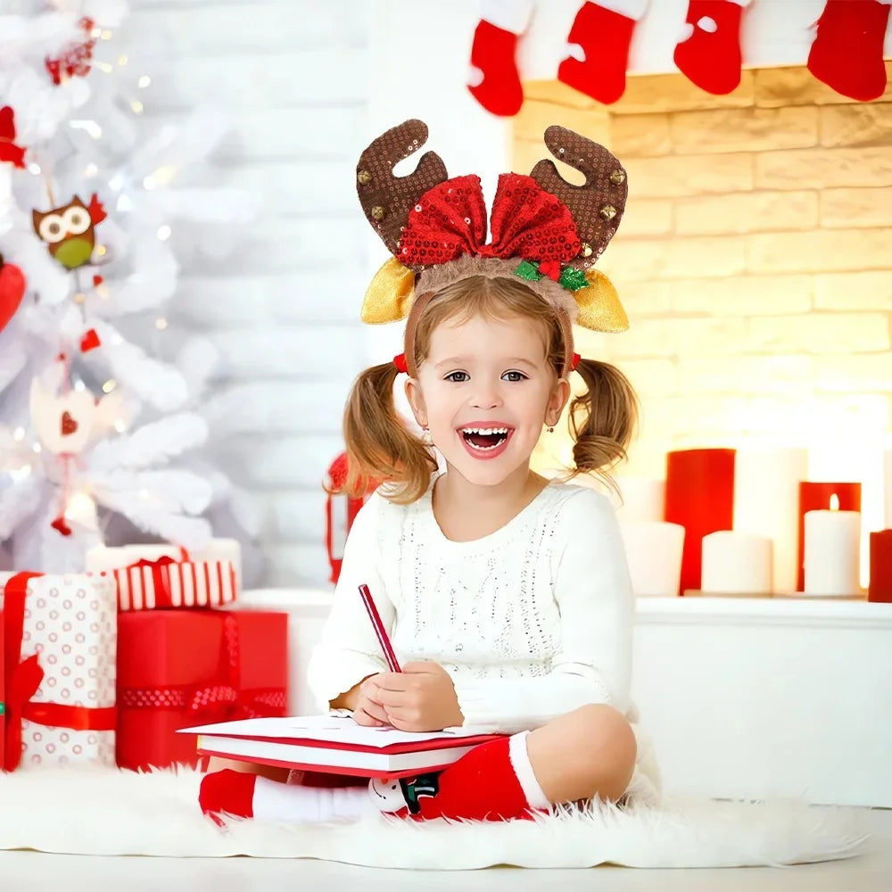 Festive Christmas Antler Headband for Holiday Cheer - Image 5