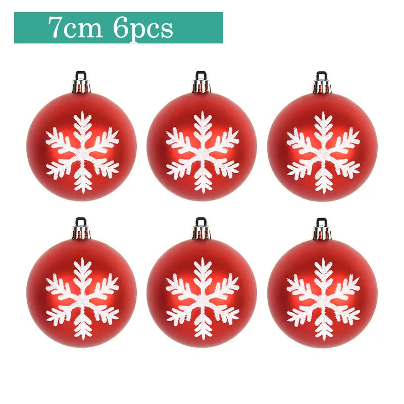 Festive DIY Christmas Tree Decoration Balls - 4-6pcs - Image 14