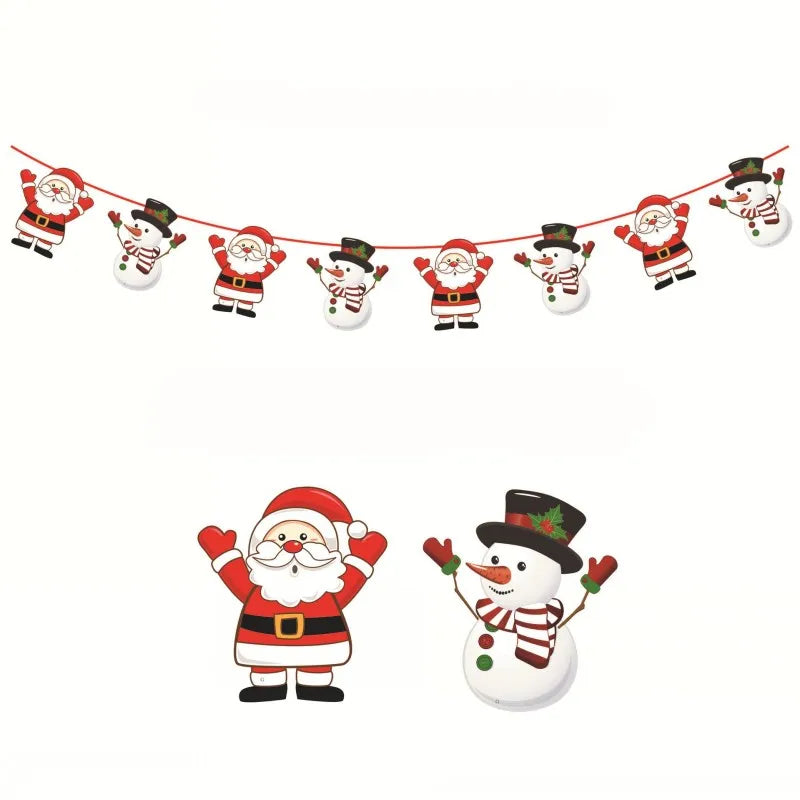 Festive Merry Christmas Banner Garland Decorations - Image 8
