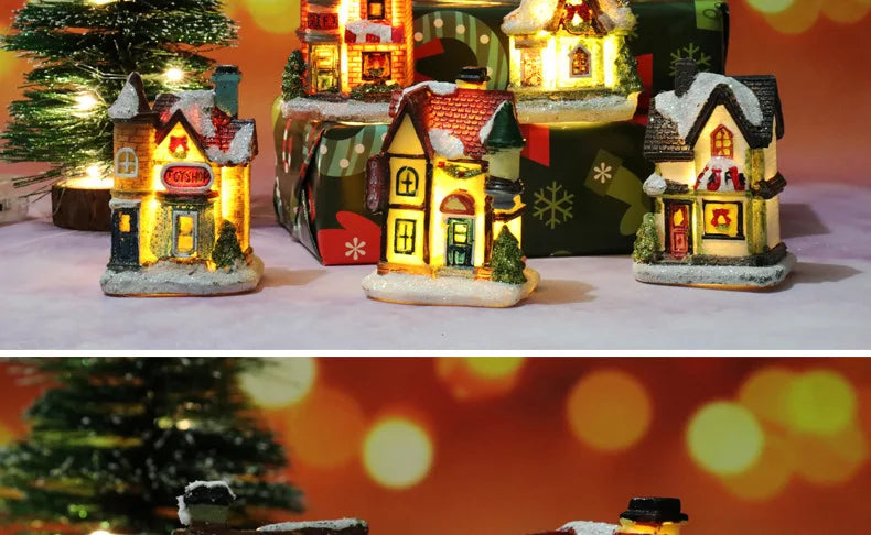 Enchanting LED Tiny House Christmas Decor - Image 13