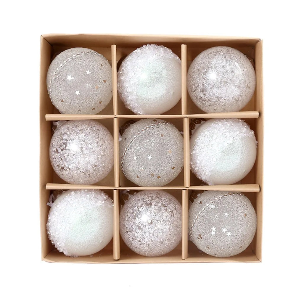 9PC Shatterproof Christmas Balls - Festive Tree Ornaments - Image 6