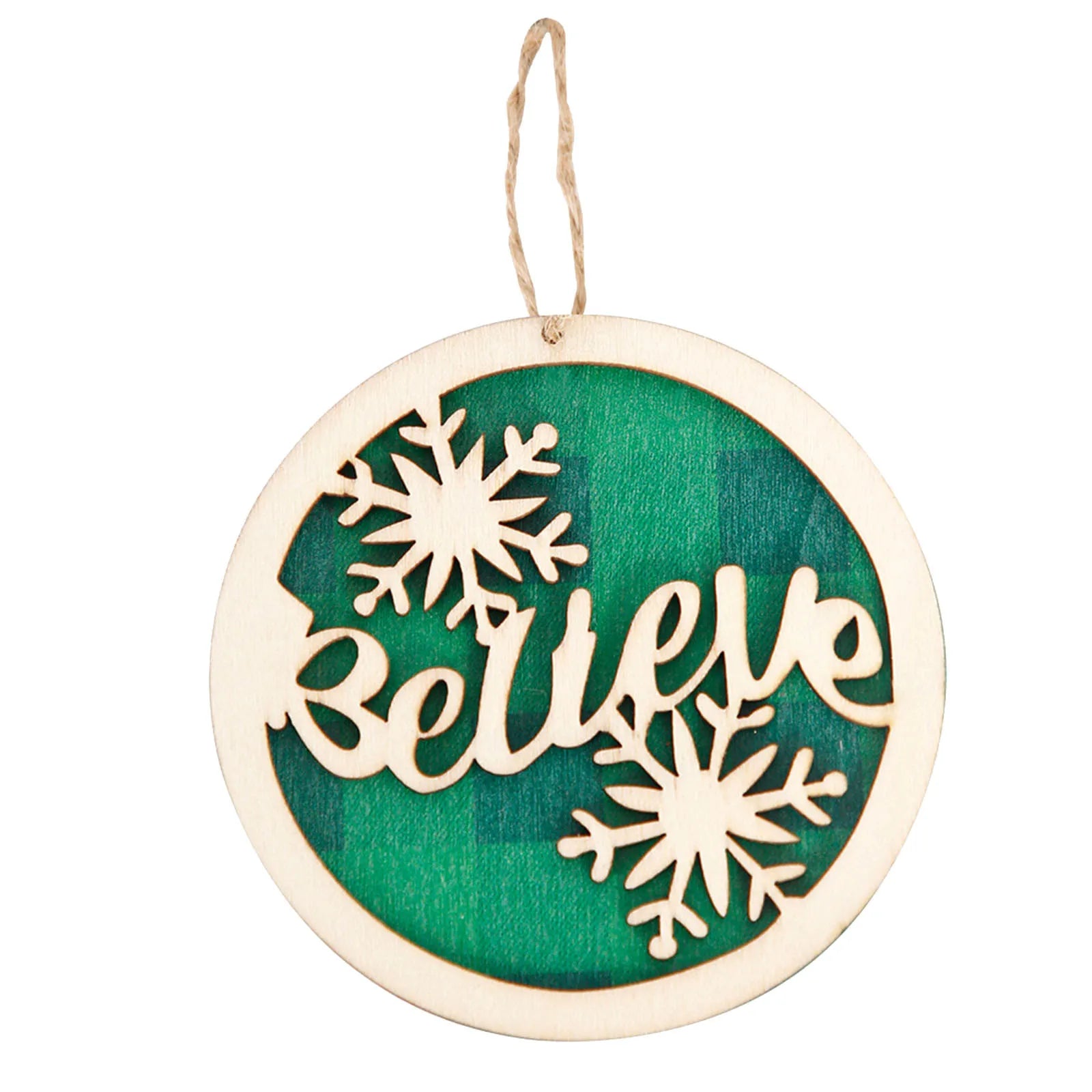 Festive Christmas Letter Ornaments for Tree Decor - Image 10